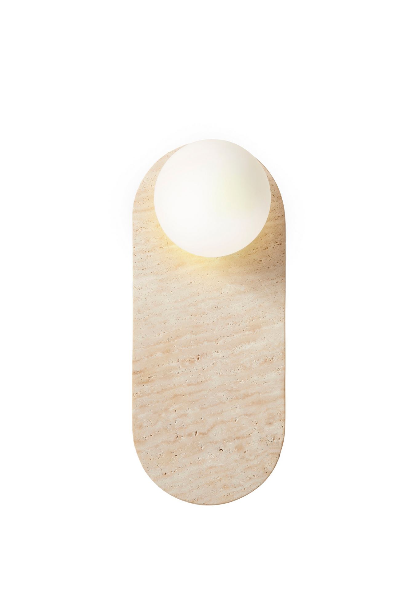 Zidna lampa Tor All Bež, Bela