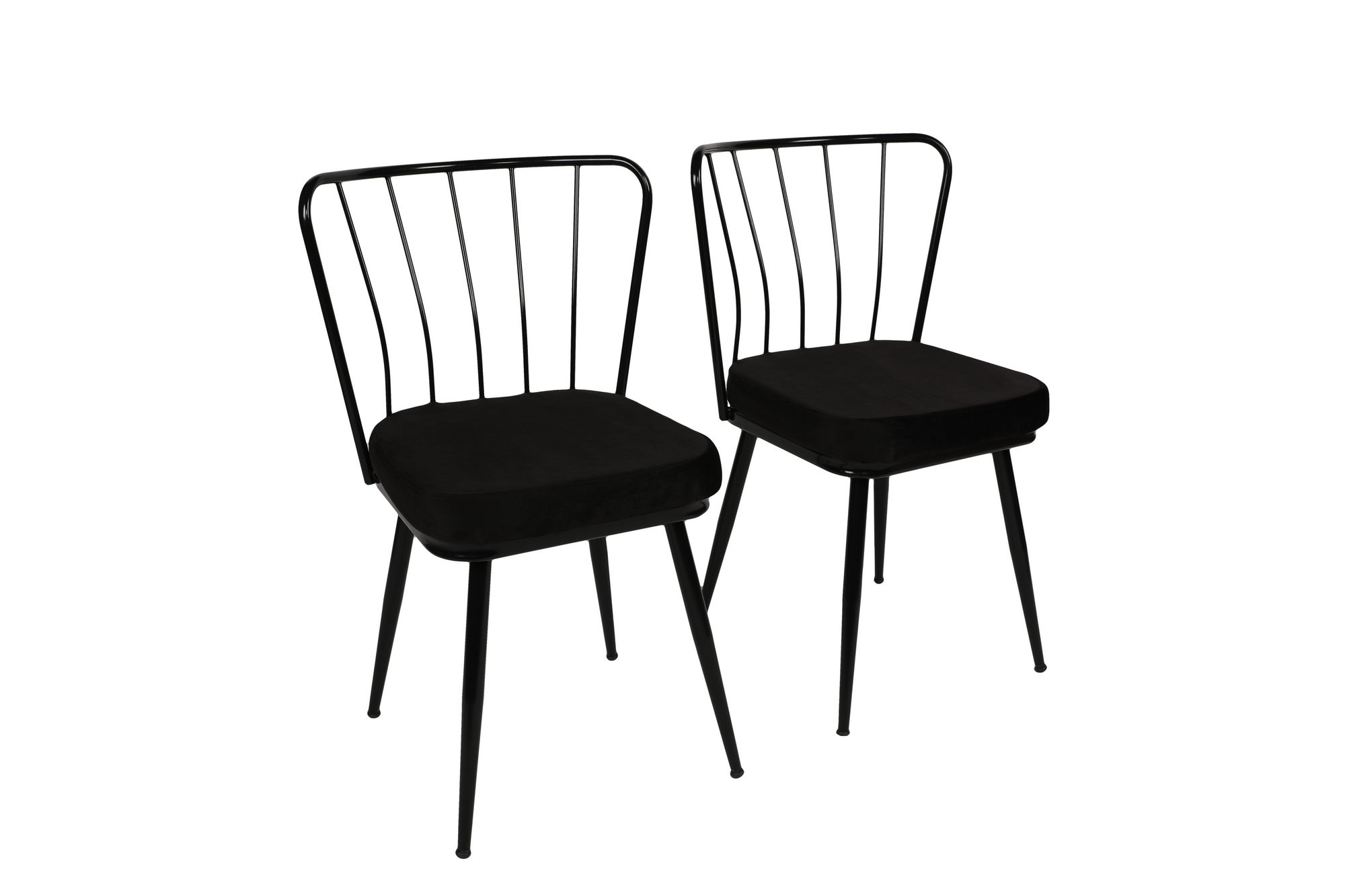 Set stolica (2 komada) Yıldız 943 V2 Crna