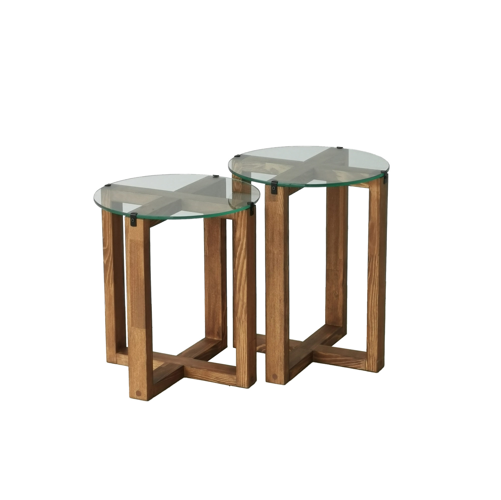 Set stočića (2 komada) Amalfi - Orah