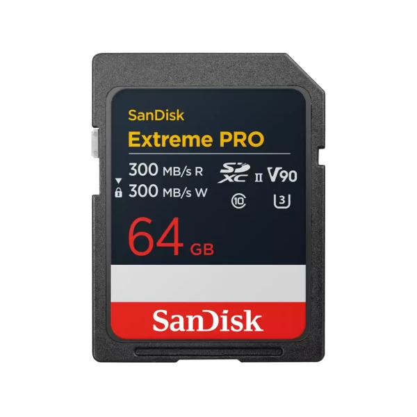 SanDisk SDXC 64GB Extreme PRO UHS-II, V90, 300/300MB/S, 8K