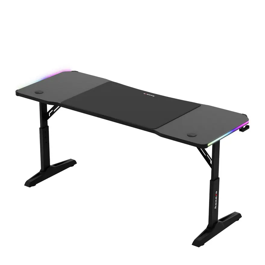 Huzaro Hero 4.6 Crni RGB Podesivi Gaming sto 160x60cm