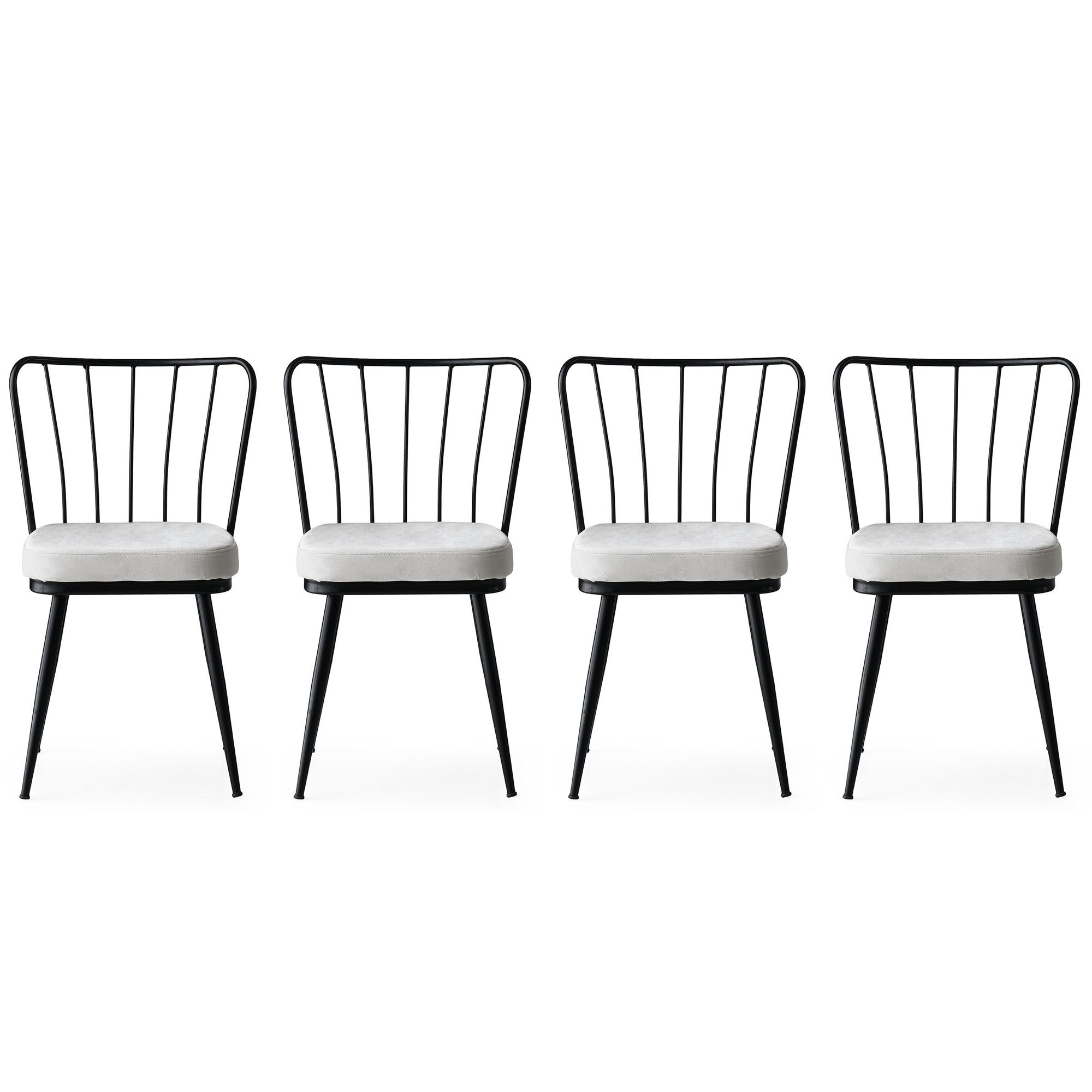 Set stolica (4 komada) Yıldız - 940 V4 Crna