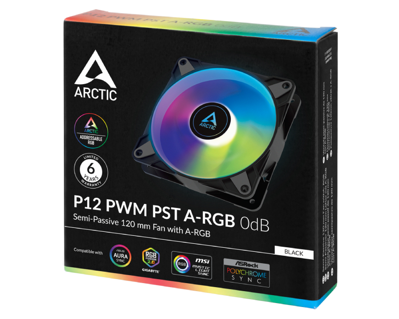 P12 PWM PST 120mm ventilator A-RGB crni (ACFAN00231A)