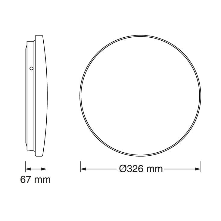 OSRAM LED plafonjera sa senzorom 18W 4000K IP20