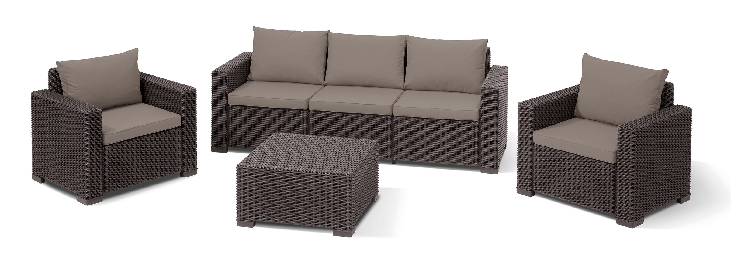 CURVER Baštenski set California 3 seater, Pe-ratan