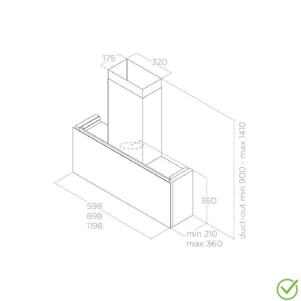 Aspirator RULES BL/F/90