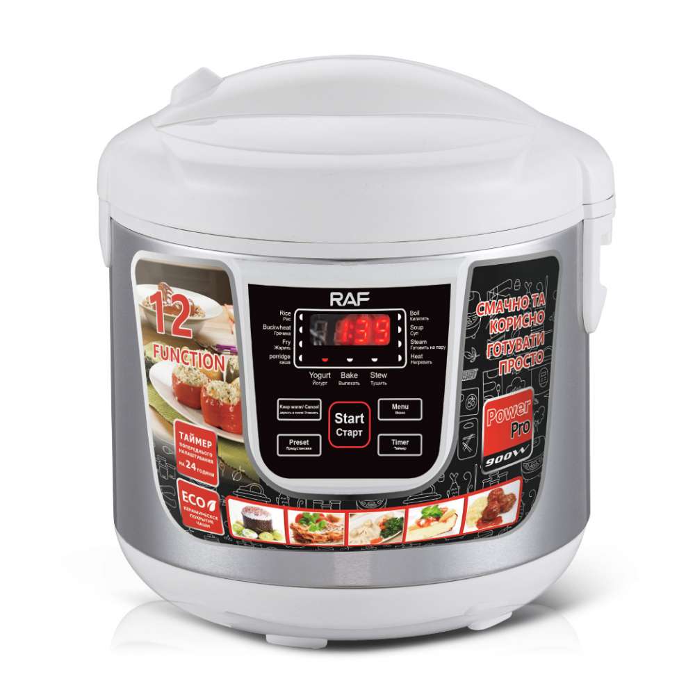 RAF R.166W MULTICOOKER BELA/INOX 900W 5L