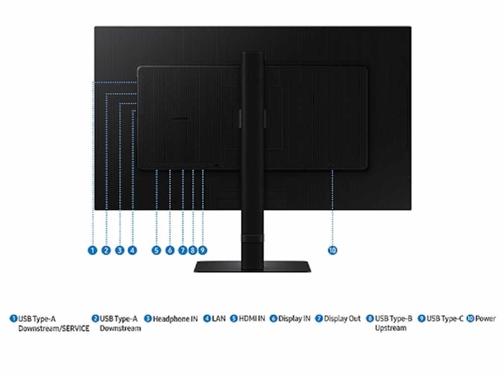 Monitor SAMSUNG LS27D600UAUXEN 27"/IPS/2560x1440/100Hz/5msGtG/HDMI,DP,USB,LAN/pivot,visina/crna