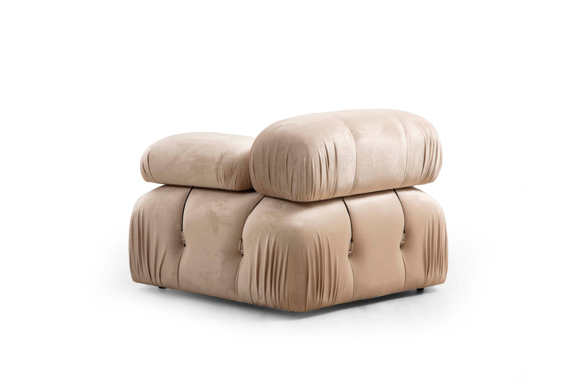 Ugaona garnitura Bubble Corner ( L1-O1-1R -Puf) - Krem