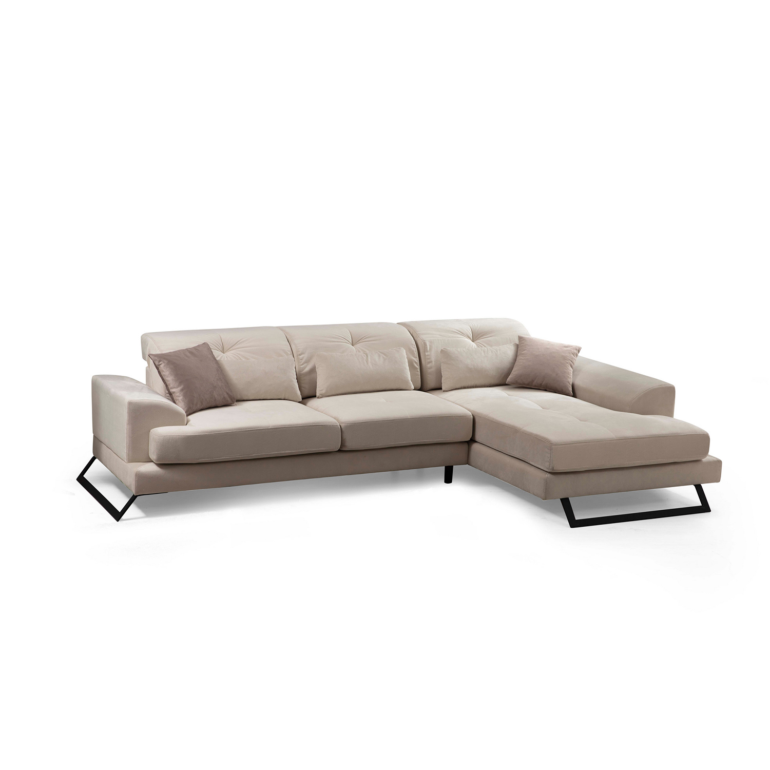 Ugaona garnitura Frido Corner Right (L3+Chl) - Ekru