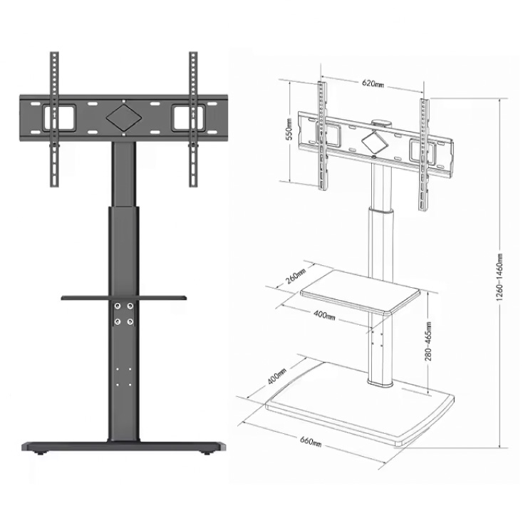 Podni pokretni TV nosač 32" do 75"