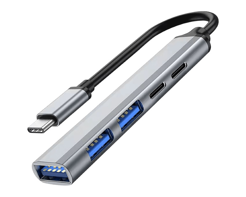 Adapter USB 3.1 tip-C na 3xHUB 3.0+TIP C+ PD
