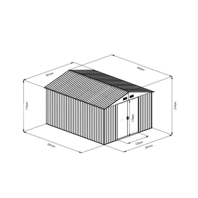 Montažna Metalna Ostava 9 m²