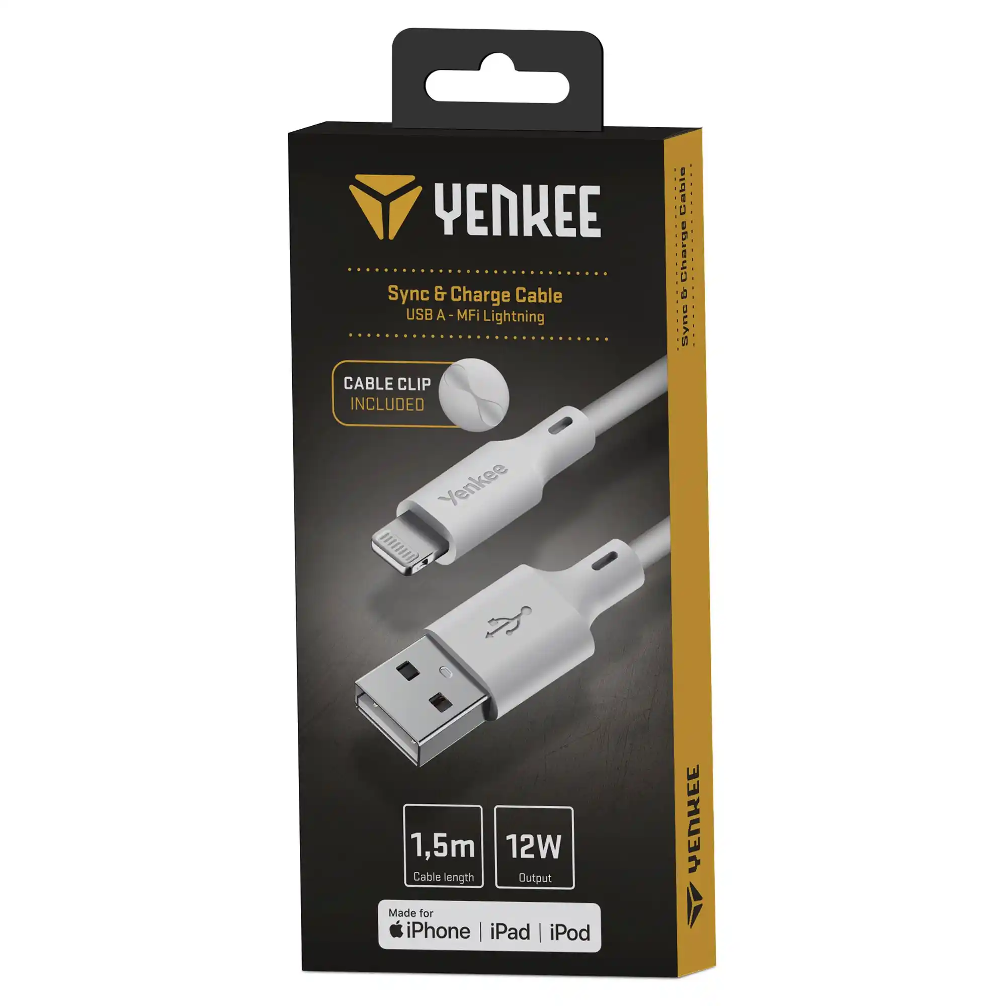 Kabl USB Tip A- Lighting Yenkee YCU 615 WH 1.5m
