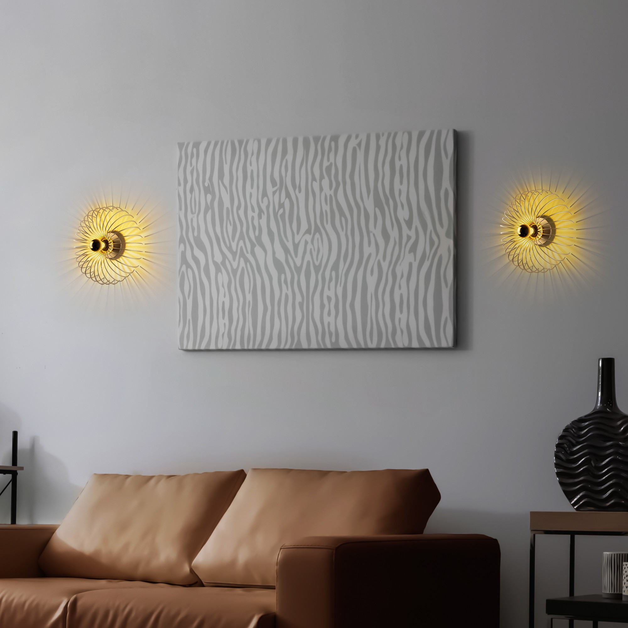 Zidna lampa Karsortel - N-645-1 Zlatna
