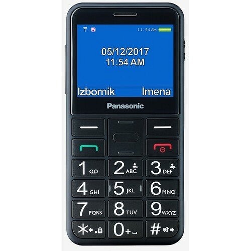Panasonic SENIOR mobilni telefon KX-TU155EXBN crna