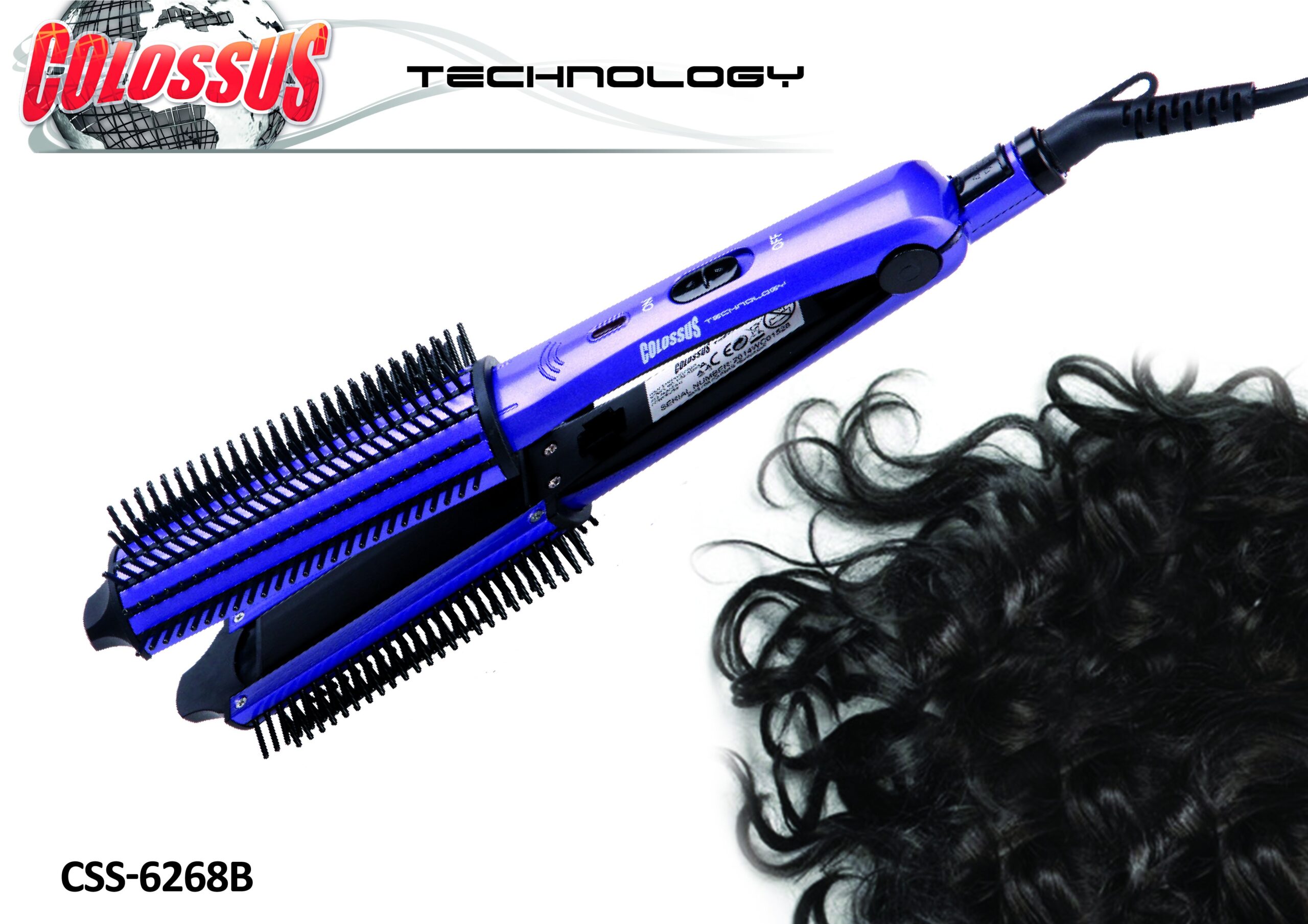 Colossus Set pegla za kosu sa četkom CSS-6268b  Copy