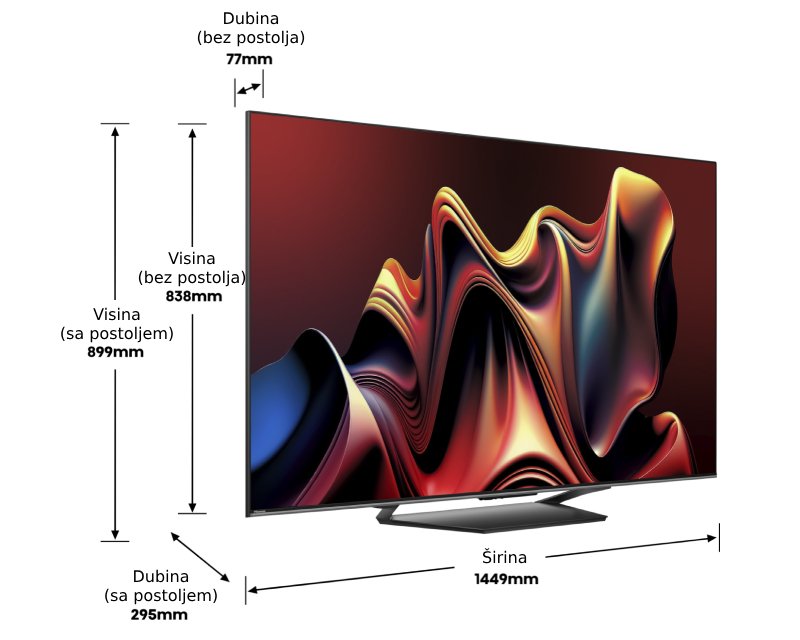 HISENSE 65 inča 65U7NQ ULED Mini-LED Smart UHD TV