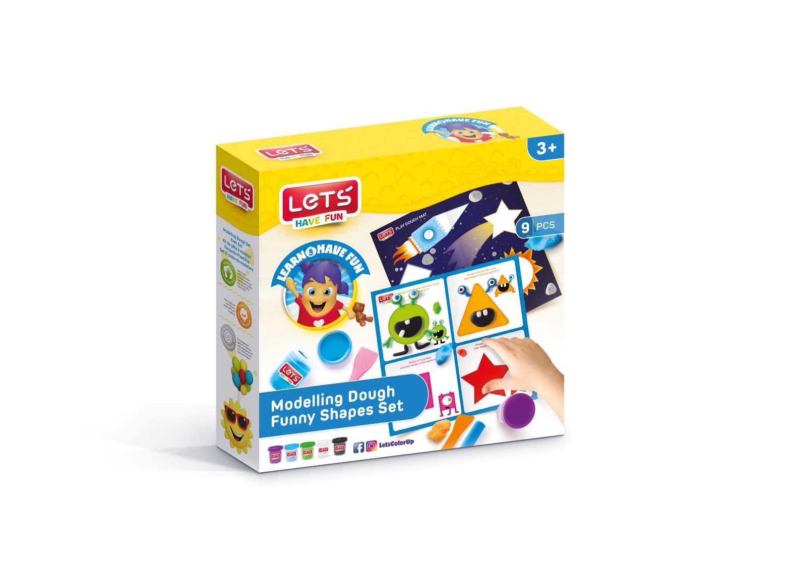 SMESNI OBLICI SET , MASA ZA MODELOVANJE 5 BOJA 56 LETS