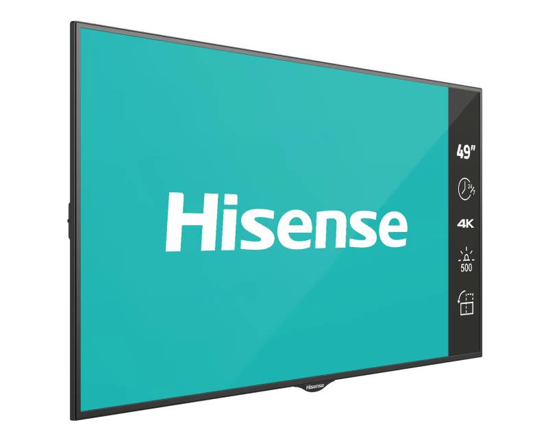 HISENSE 49” 49BM66AE 4K UHD Digital Signage Display - 24/7 Operation