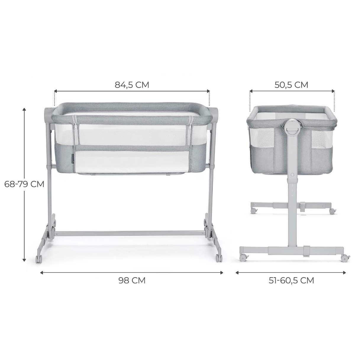 KINDERKRAFT KOLEVKA NESTE UP 2 FULL LIGHT GREY
