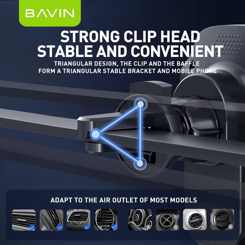 Bavin auto držač/wirelees punjač 15W - PC1035