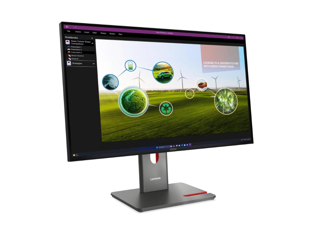 Lenovo MONITOR ThinkVision P27Q-40 27"/IPS/2560x1440/120Hz/4ms/Tilt,Swivel,Pivot,Heigh/3x USB-A,