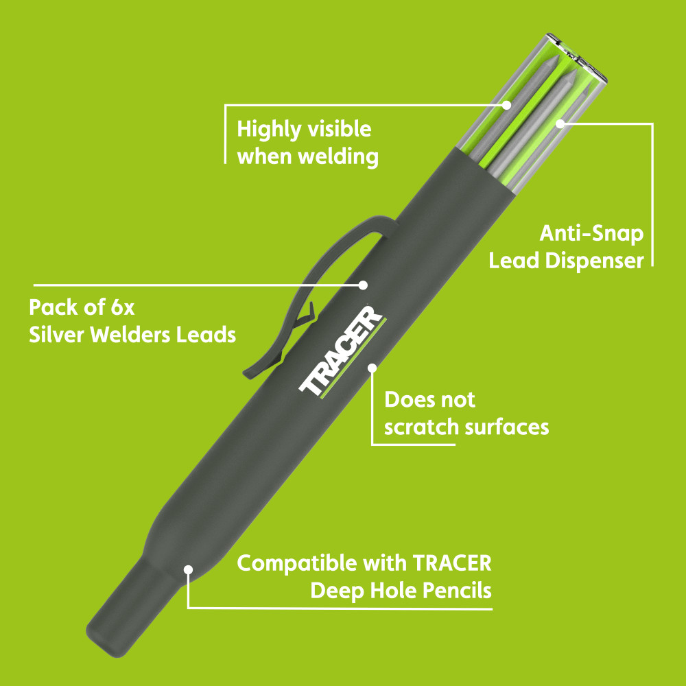 TRACER ALPW1 Pro grafitne mine za zavarivače, 2,8 mm – srebrne