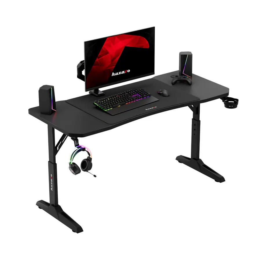 Huzaro Hero 3.6 Crni Podesivi Gaming sto 140x60cm