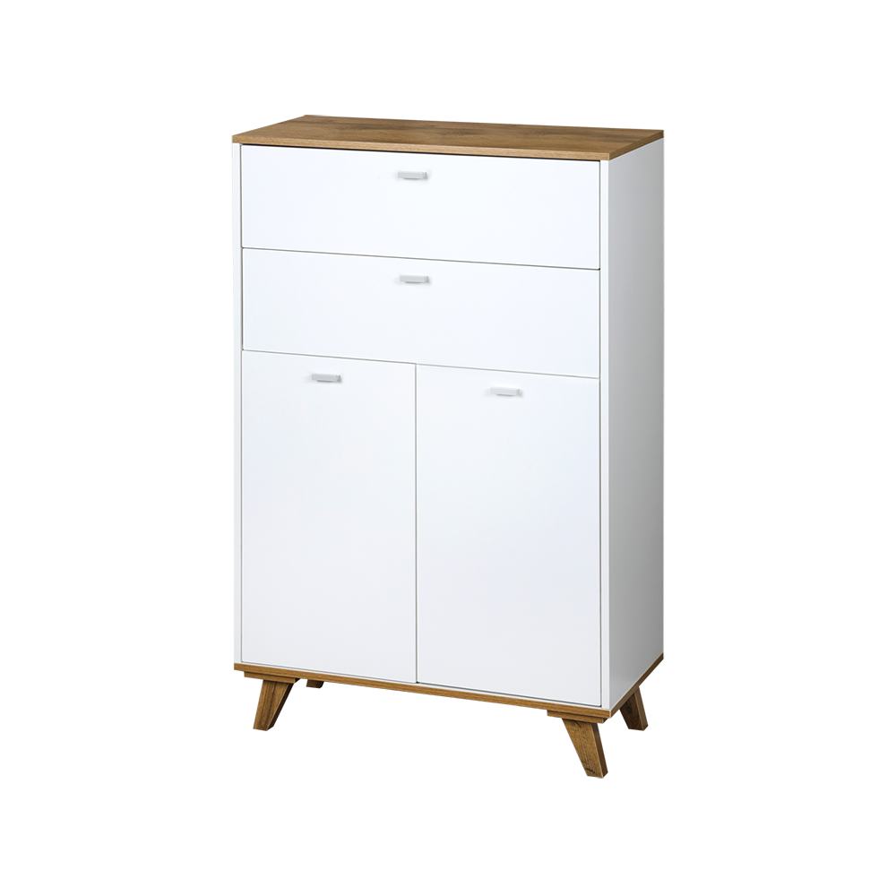 KESPER KSP15993 ORMARIĆ SA 2 LADICE I 2 VRATA 60X28X96 CM BELI LAK