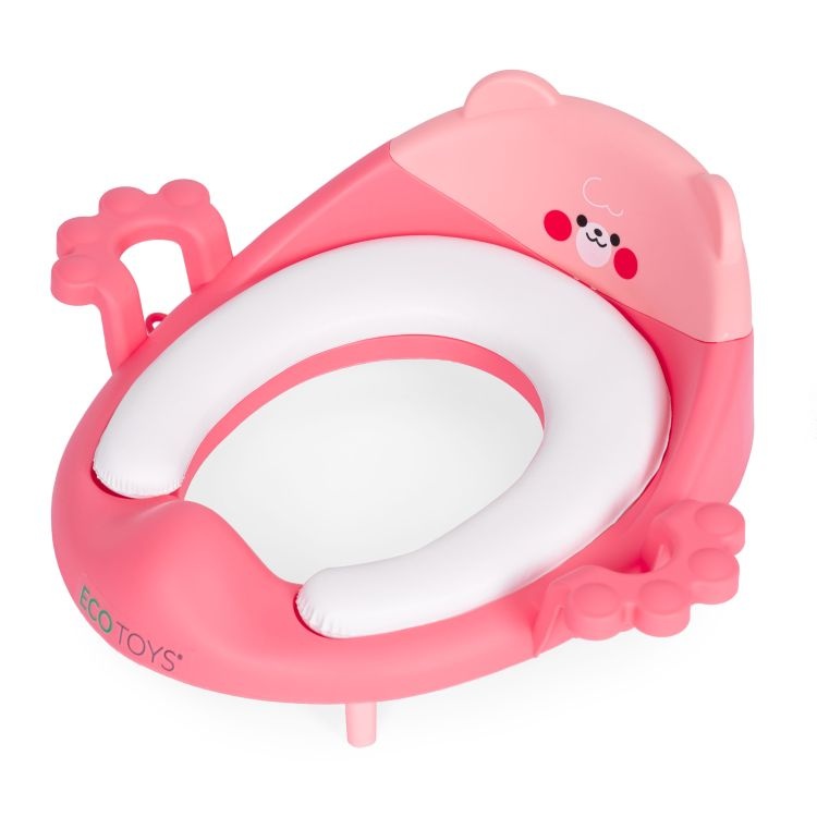 Adapter za wc šolju sa rukohvatima, Pink, ECOTOYS