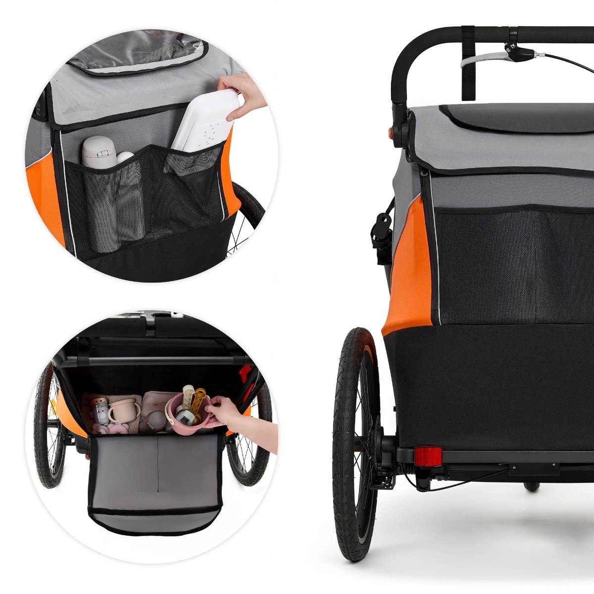 KINDERKRAFT PRIKOLICA ZA BICIKL 3U1 NAVA SUNNY