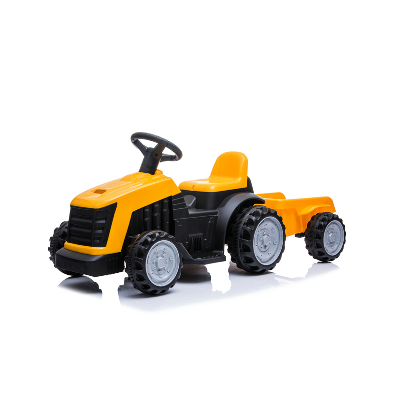 Traktor Sa Prikolicom Žuti