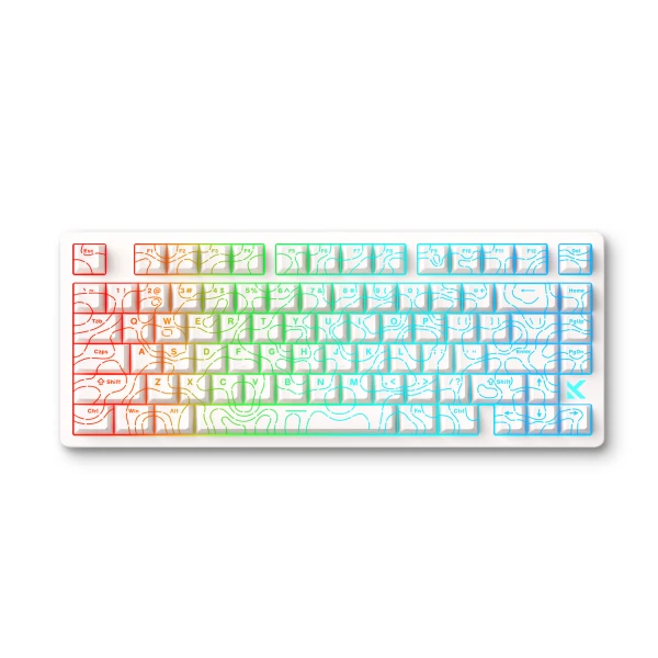 Gaming tastatura MCHOSE Jet 75 Hall Effect Magnetic Switch white topographic