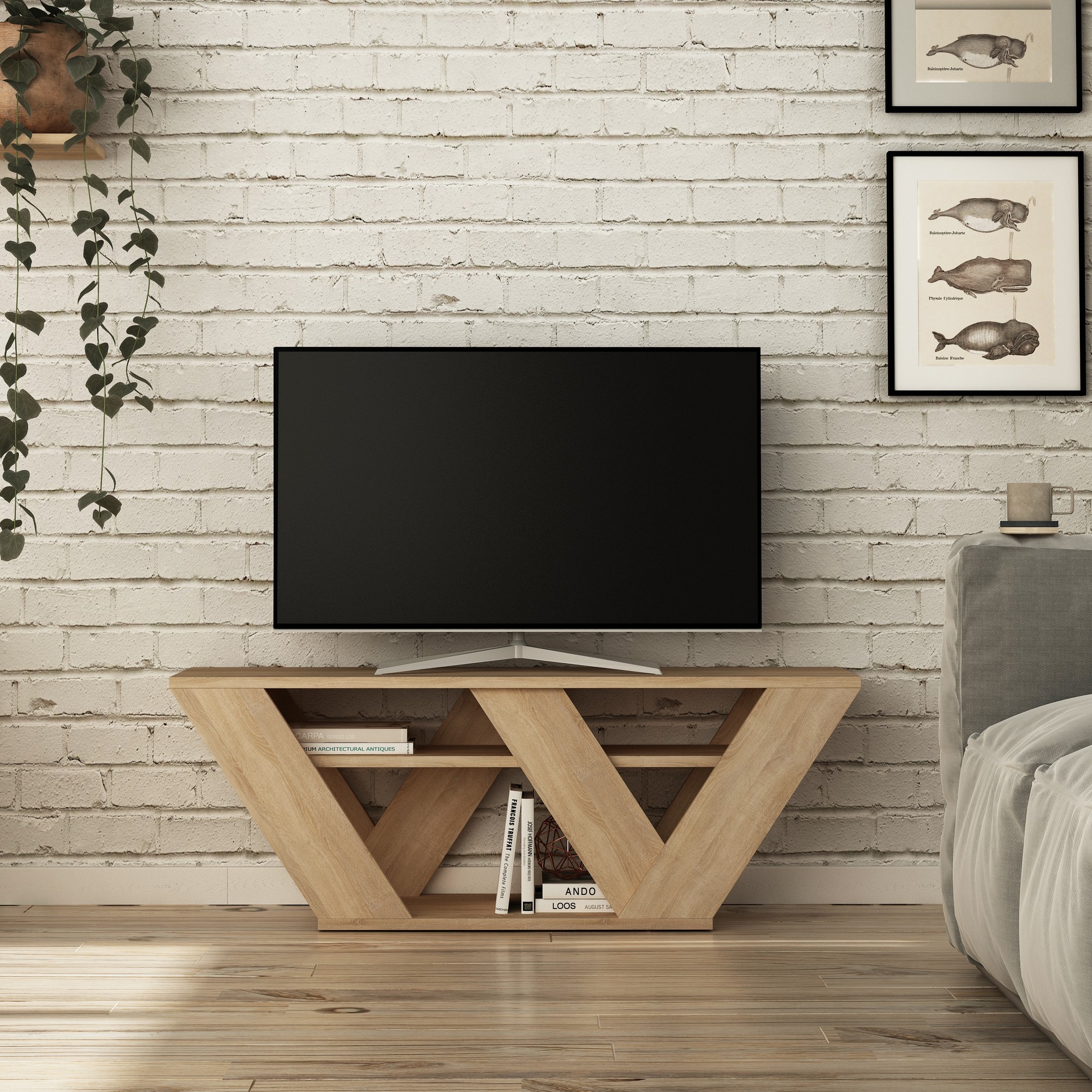TV komoda Pipralla - Hrast