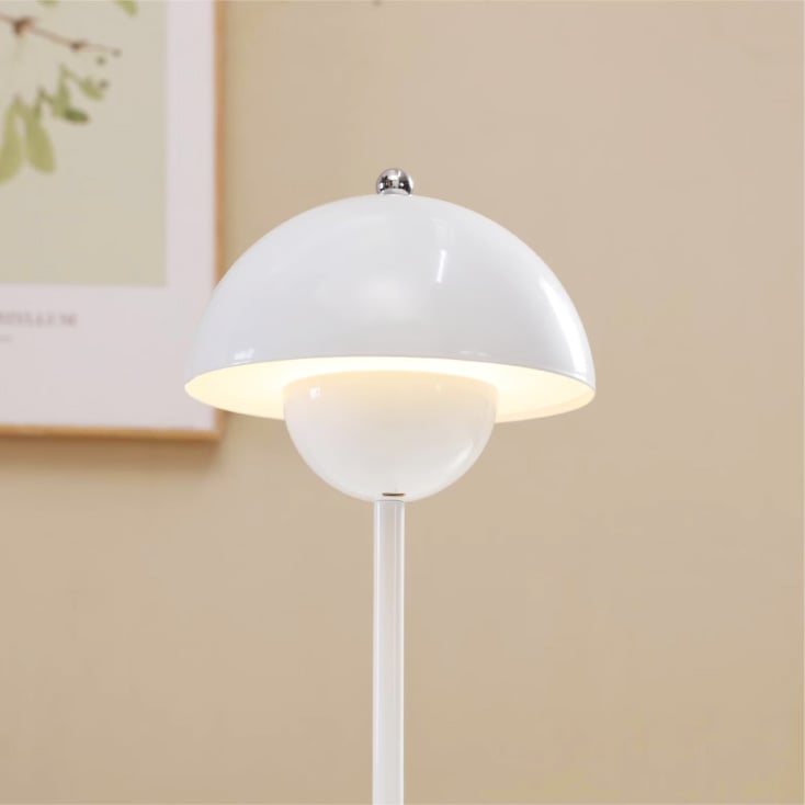 Stona LED lampa bela 11459