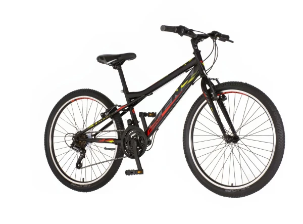 Dečija bicikla Venssini Junior Parma 24/V-brake kontra/18 brzina/crno-crvena perla