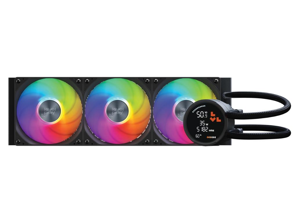 Vodeno hladenje za CPU LEVELPLAY Combat Liquid 360 HUD AIO/sa ekranom/crna