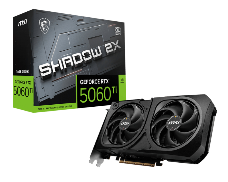 GeForce RTX 5060 Ti SHADOW 16GB 128bit RTX 5060 Ti 16G SHADOW 2X OC PLUS grafička karta