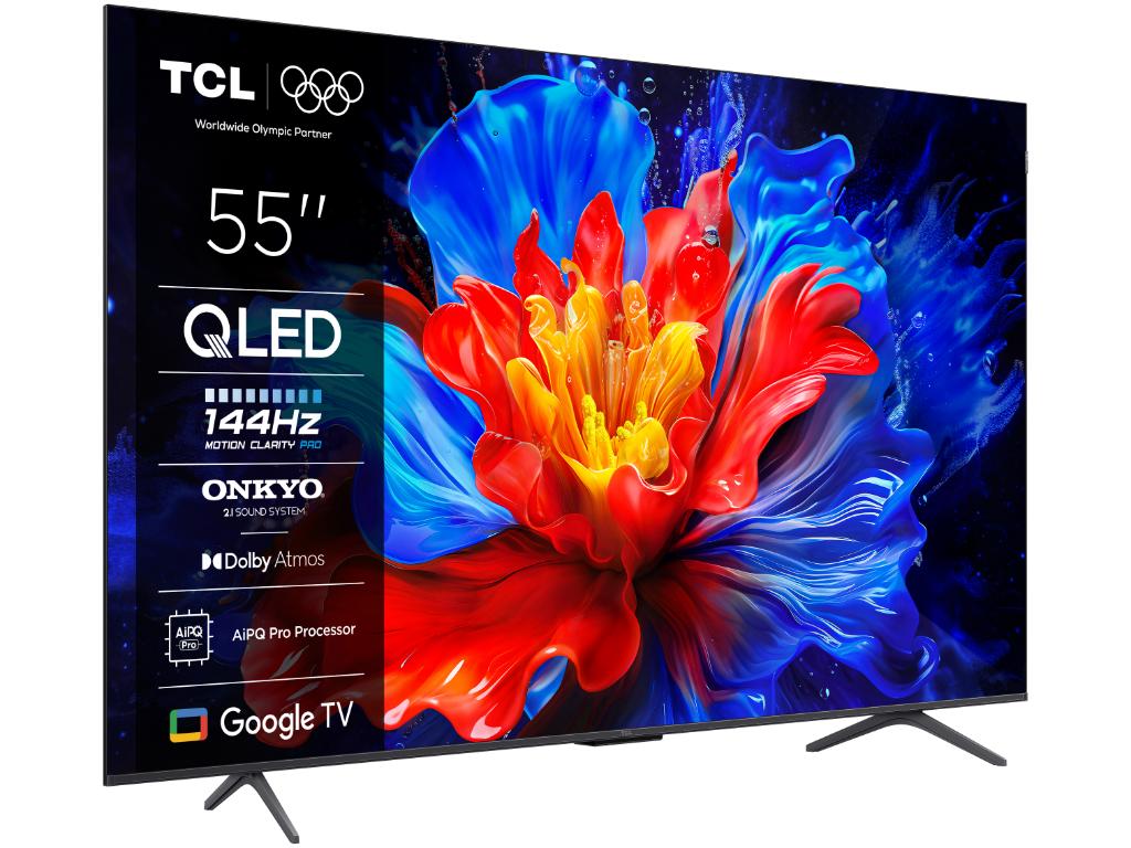 Televizor TCL 55P8K/QLED/55"/4K UHD/144Hz/Google TV/crna