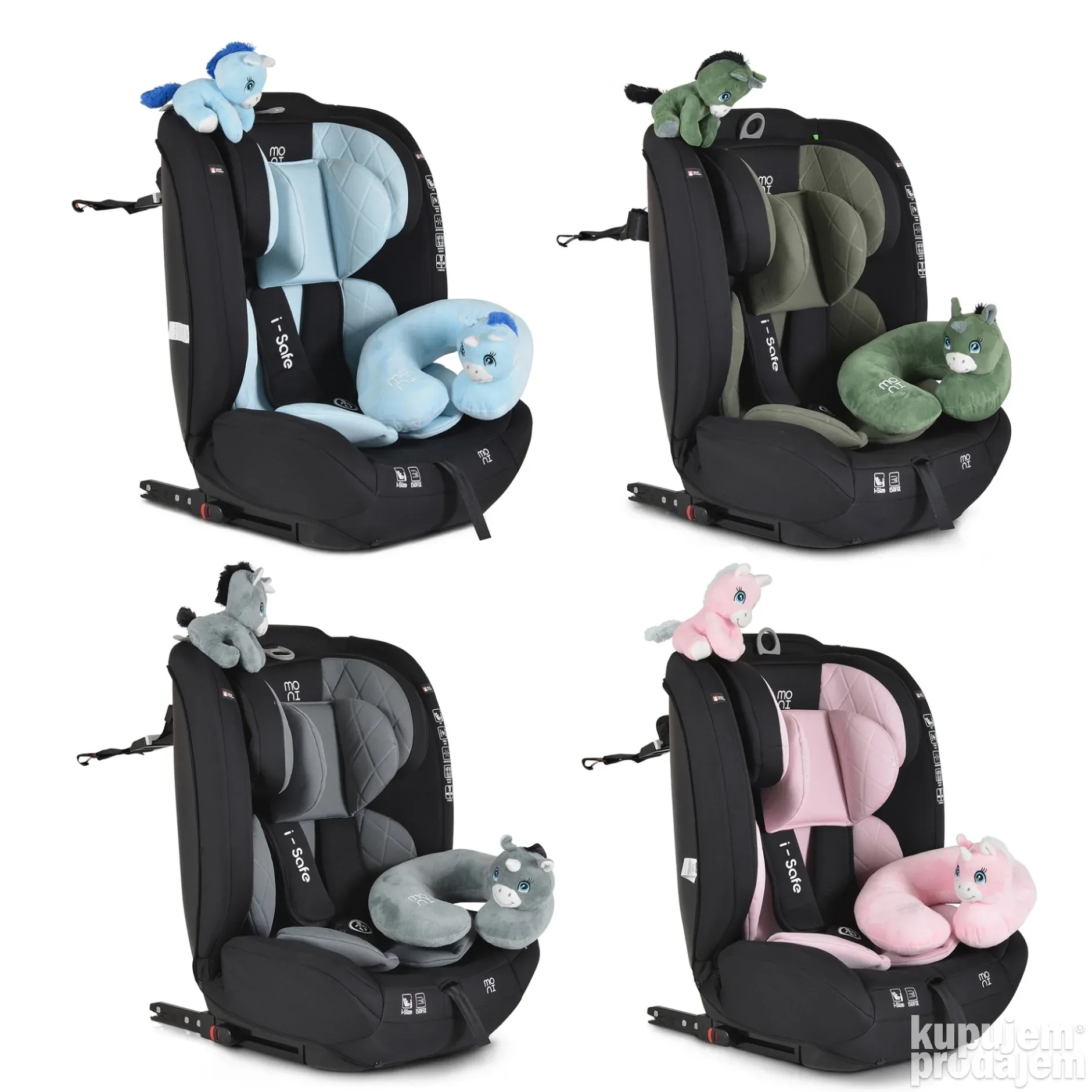 MONI AUTOSEDIŠTE ISAFE 76-150CM SA ISOFIXOM