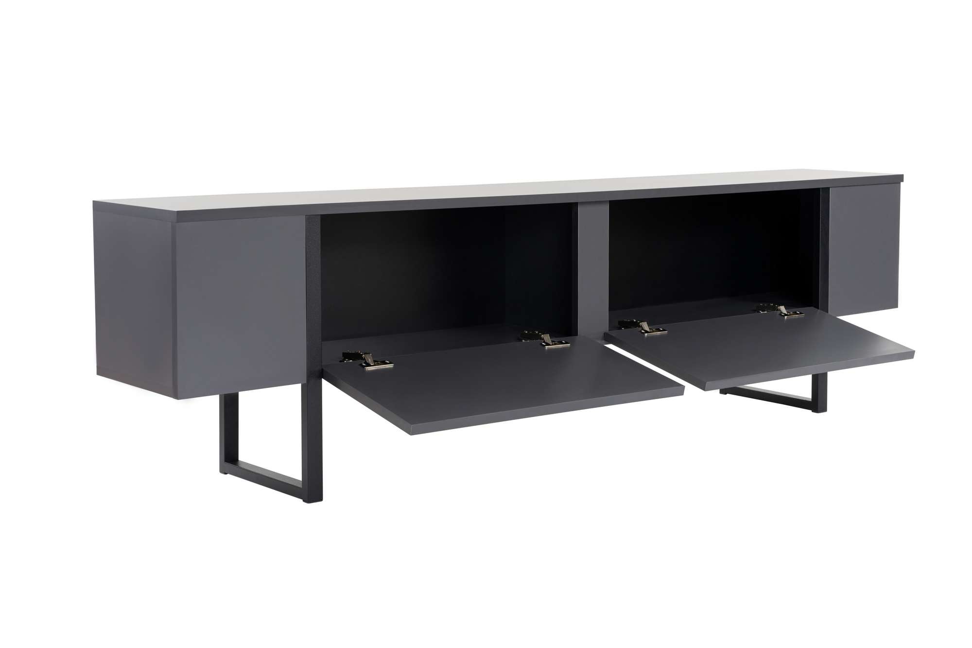TV komoda Serenity - Antracit, Crna