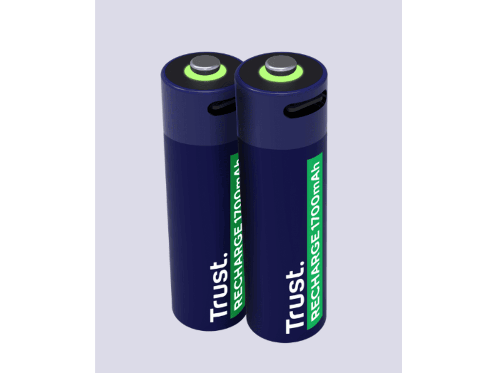 Punjive baterija TRUST USB-C 2P - AA/2 kom/ crna
