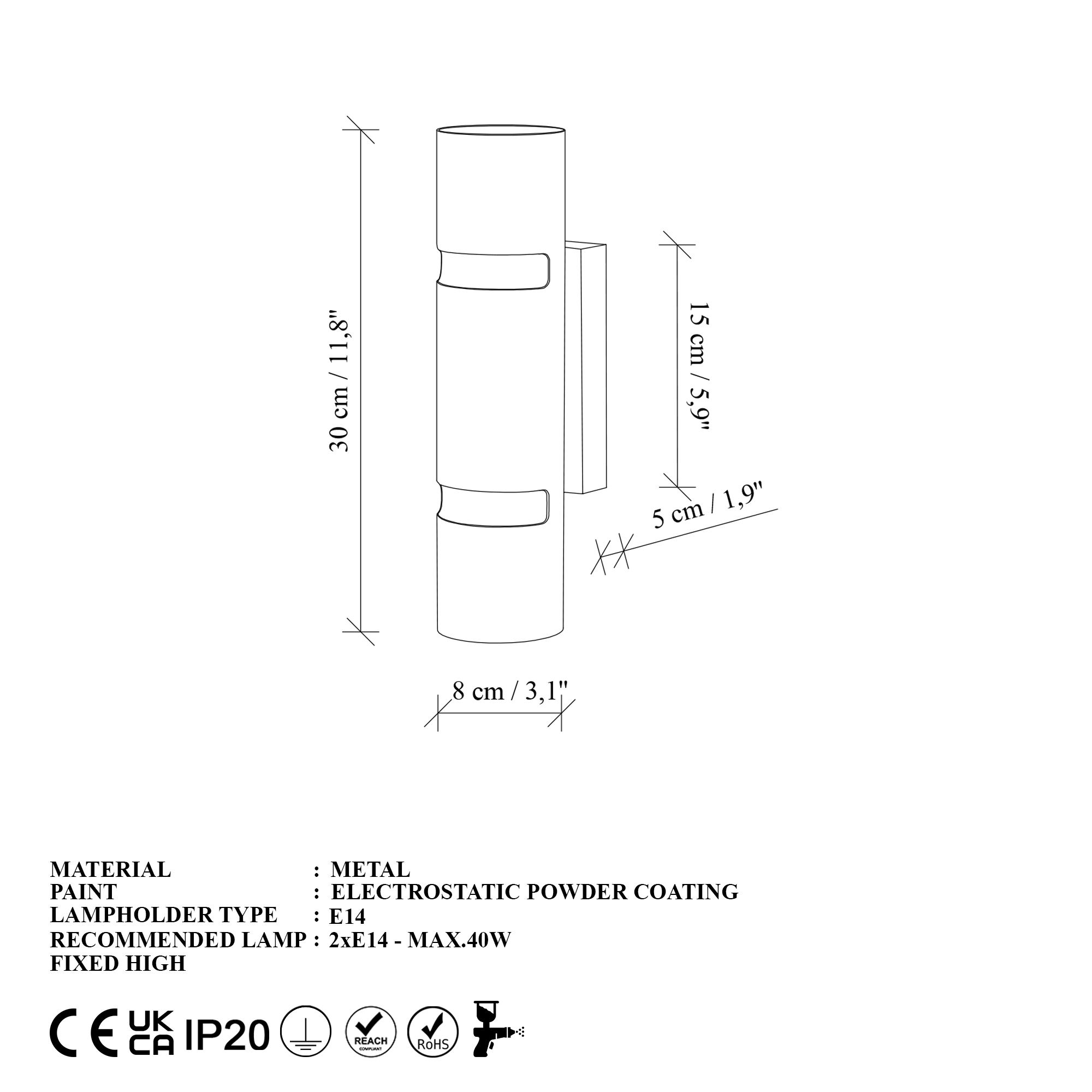 Zidna lampa Luxora - 15382 Zlatna
