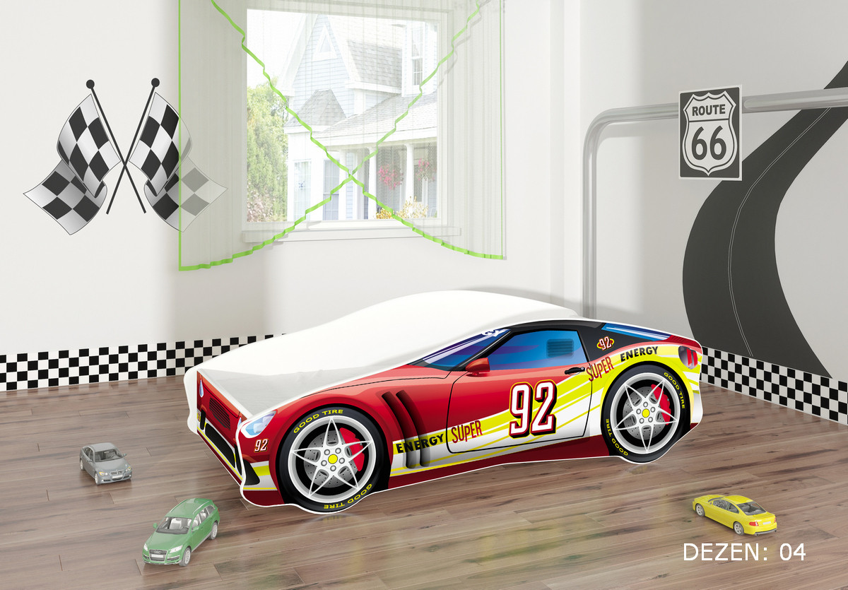 KREVET ZA DECU AUTOMOBIL 160X80 CM 04