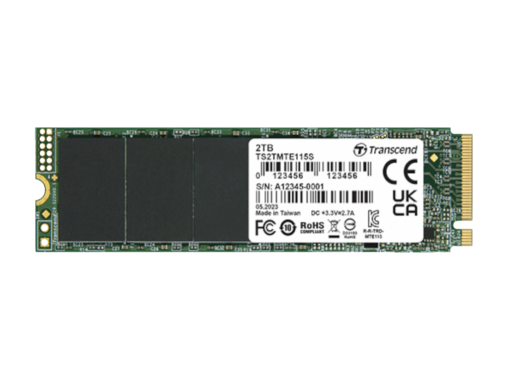 SSD TRANSCEND 2TB/interni/M.2/NVMe/crna