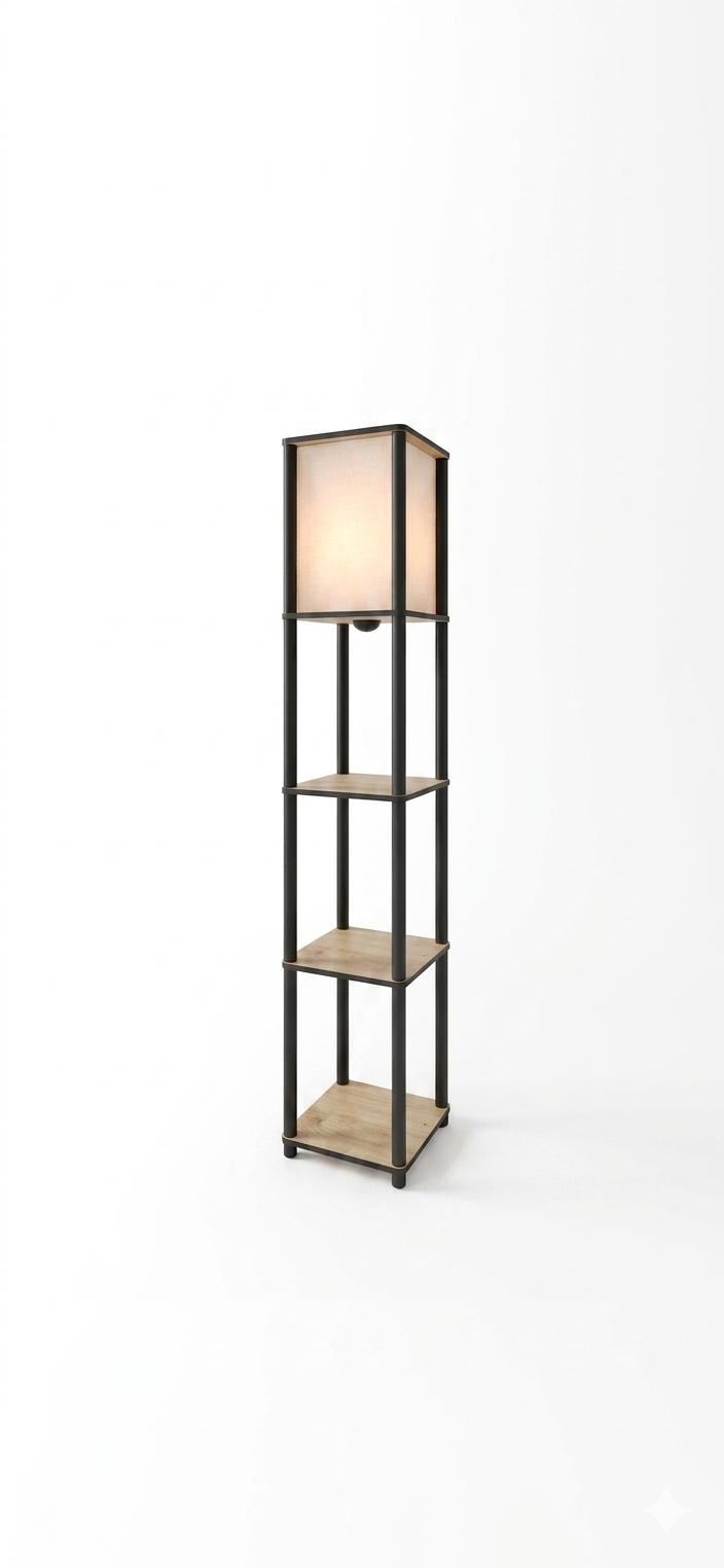 Podna lampa TierShelfLampz3 Hrast