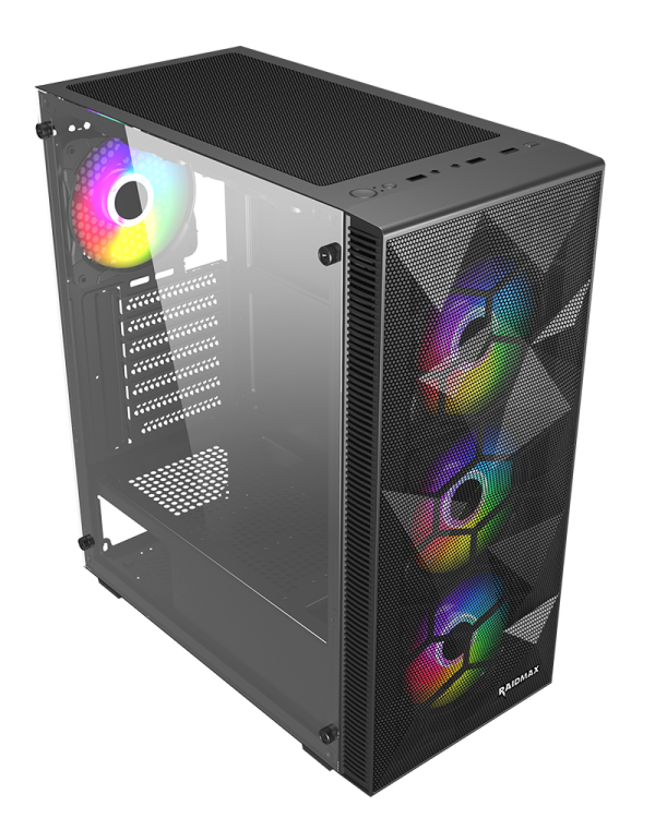 Kuciste Raidmax Talos ARGB window/black, 4x 120mm/650W
