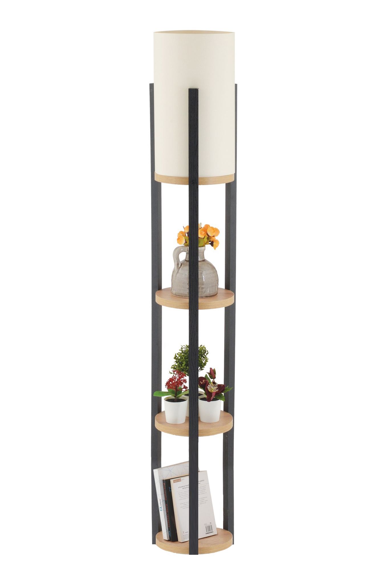 Podna lampa Circle Nora - SRC Prirodna, Crna