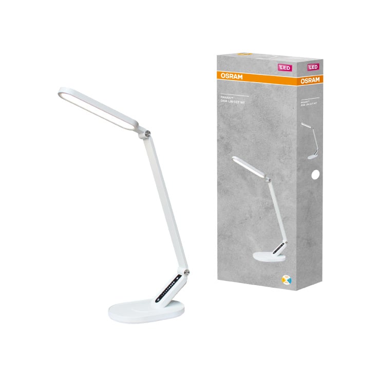 Stona LED lampa sa satom, podešavanjem svetla i USB punjenjem 10W OSRAM bela